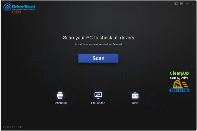 برنامج تحديث تعريفات الجهاز Driver Talent Pro للويندوز